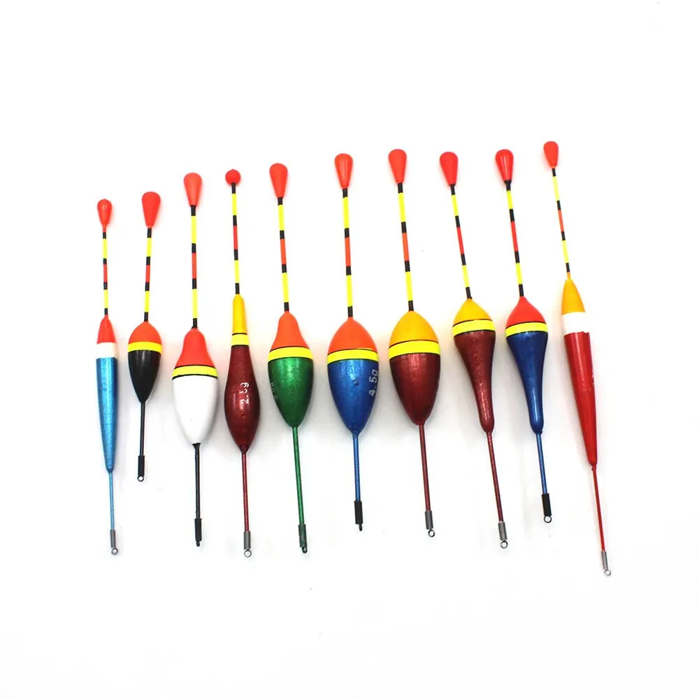 10Pcs/Lot Fishing Floats Set