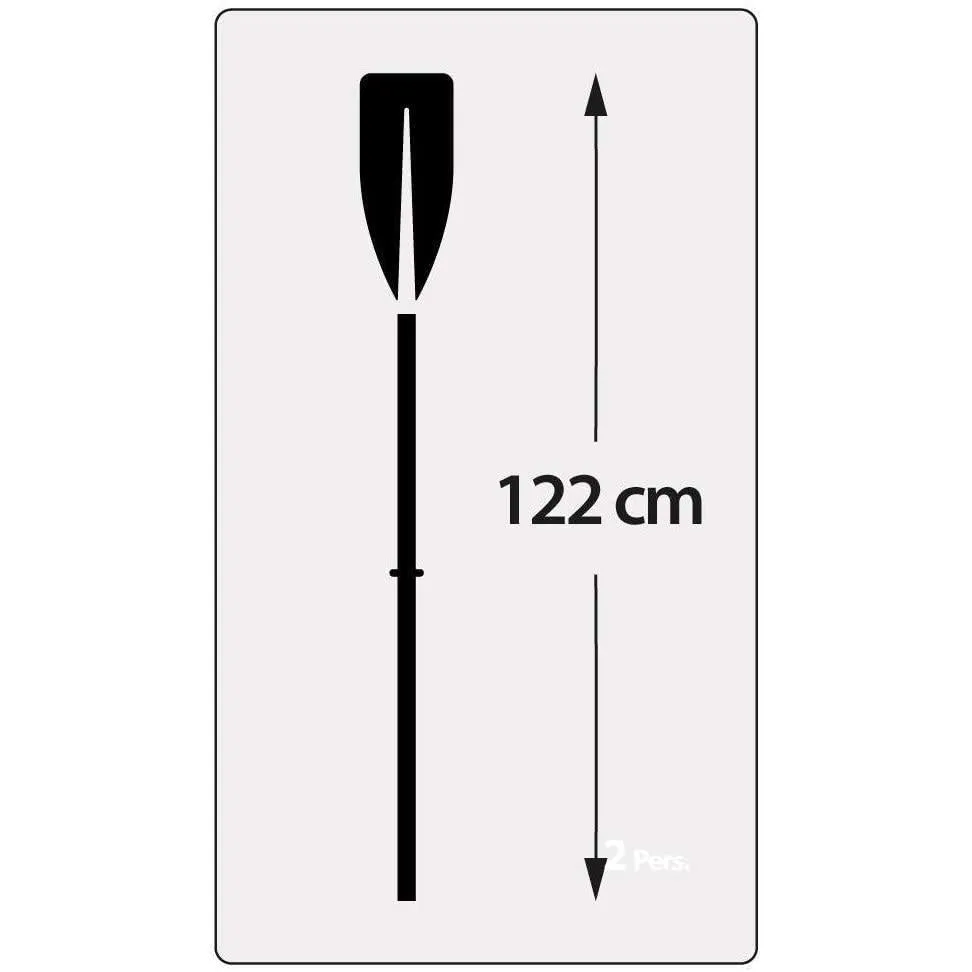 48" Paddles Plastic Ribbed French Oars for Inflatable Boat (Pair)