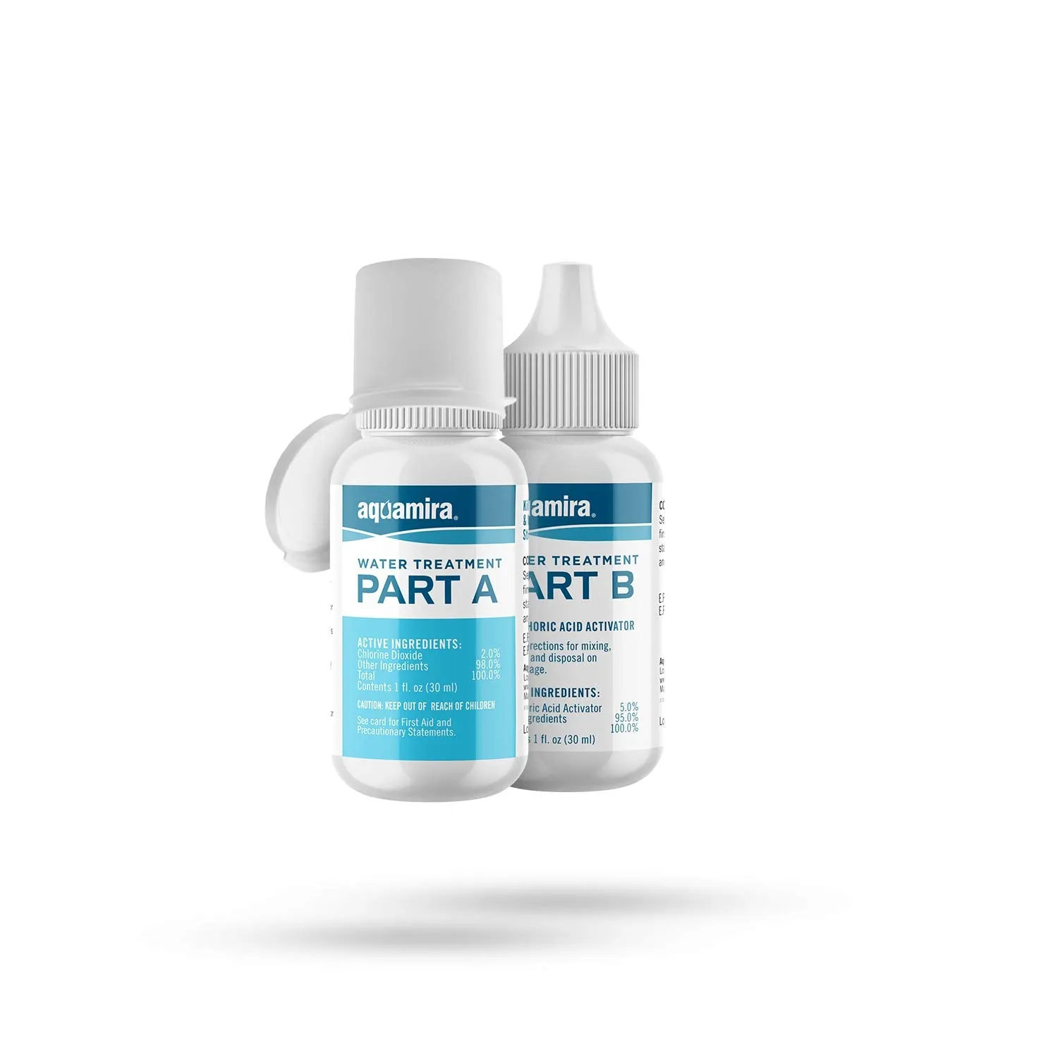 Aquamira Water Treatment Drops for Long Term Water Storage - Treats up to 30 Gallons