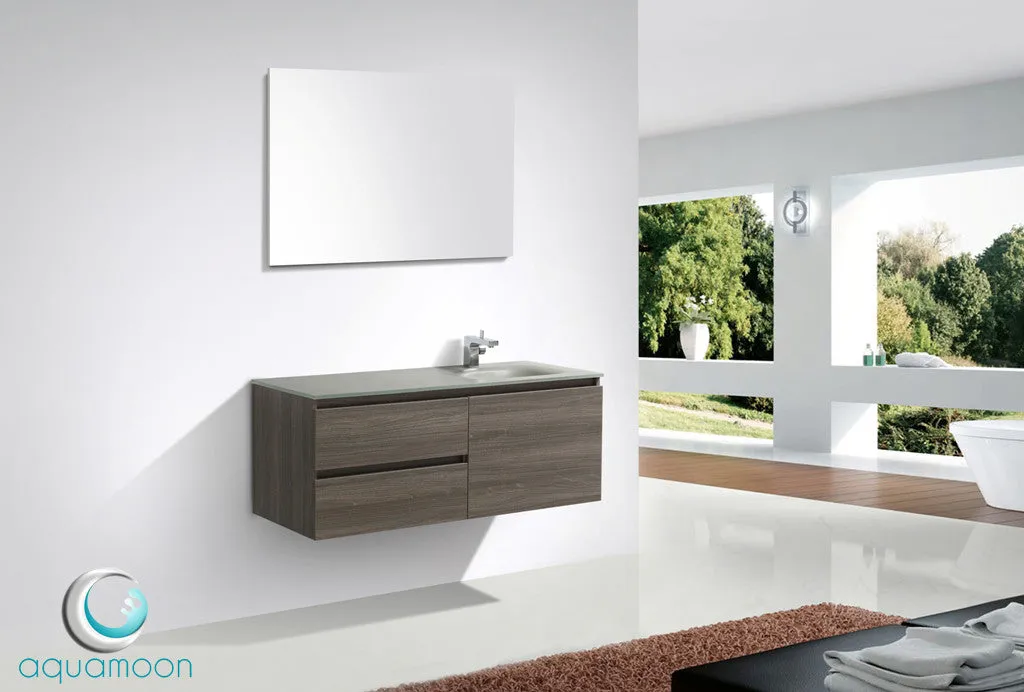 Aquamoon Oracle 51 Modern Bathroom Vanity - Maple Grey