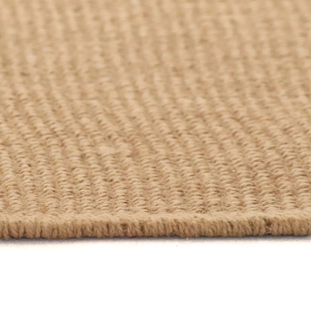 Area Rug Jute with Latex Backing 70x130 cm Natural