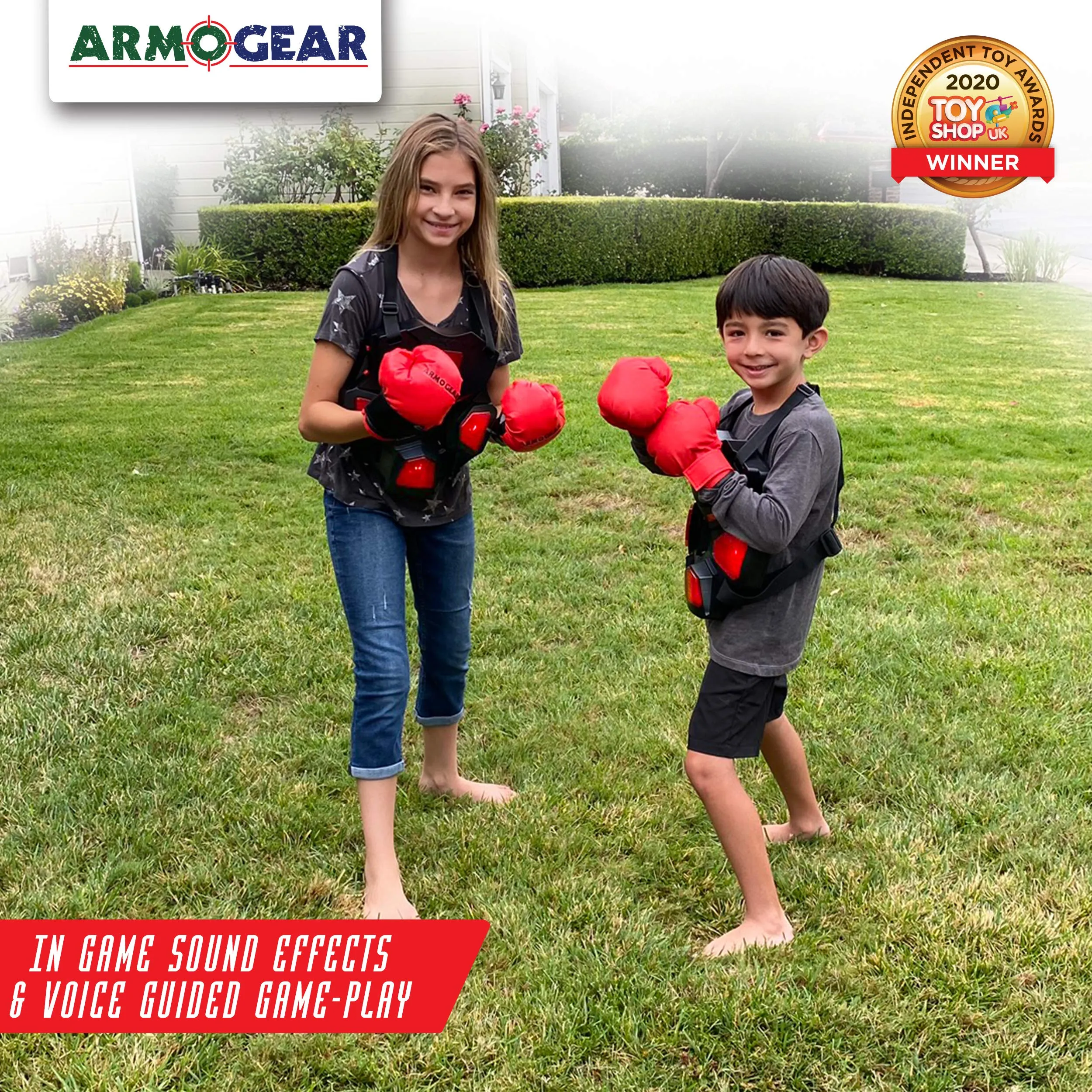 ArmoGear Electronic Boxing Toy for Kids | Interactive Boxing Game with 3 Play Modes