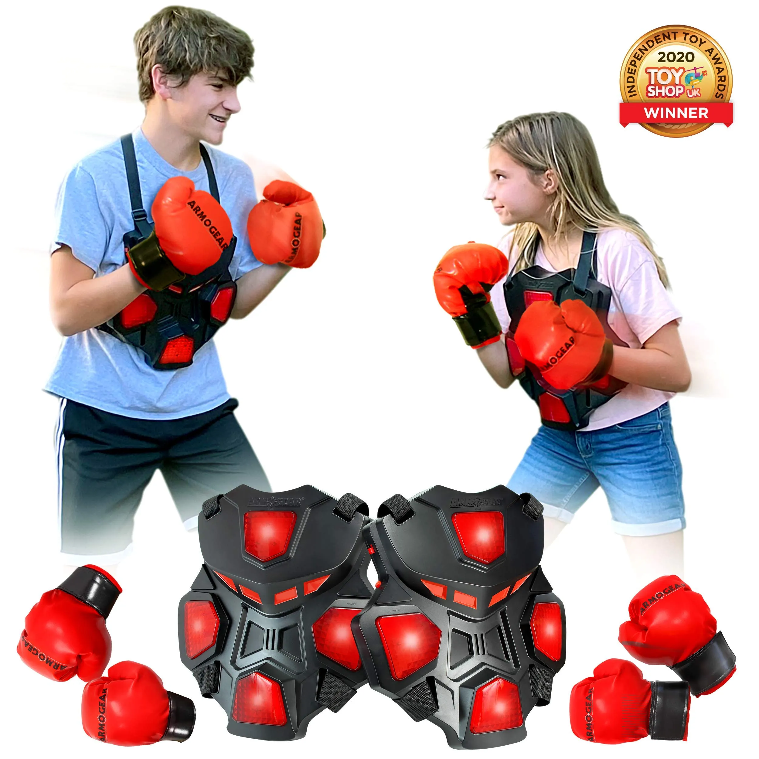 ArmoGear Electronic Boxing Toy for Kids | Interactive Boxing Game with 3 Play Modes