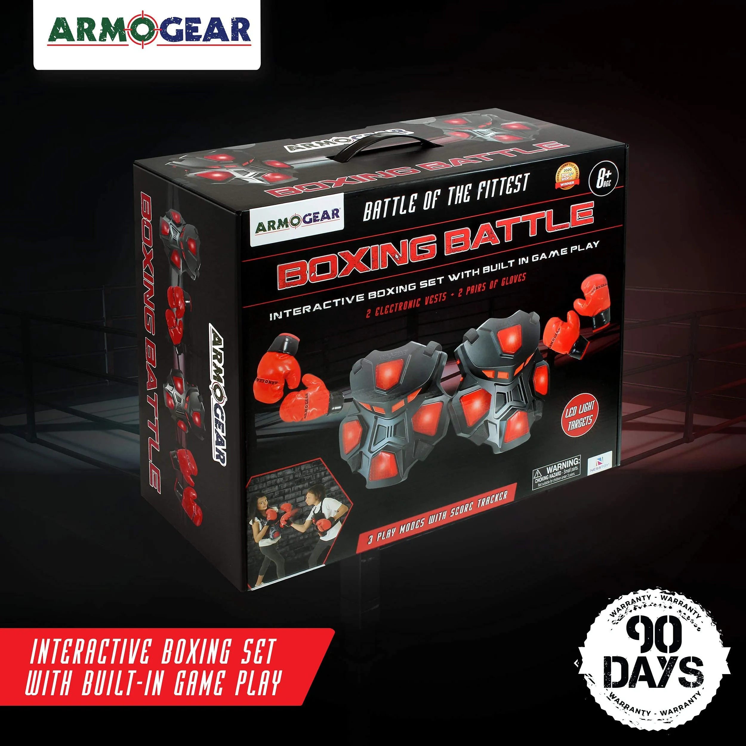 ArmoGear Electronic Boxing Toy for Kids | Interactive Boxing Game with 3 Play Modes