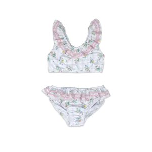 Brandy Two Piece Swimsuit - Wilmington Wildflower Windowpane