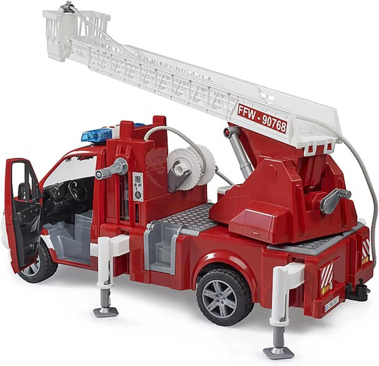 Bruder MB Sprinter Fire Engine w Ladder Water Pump & L/Smodule