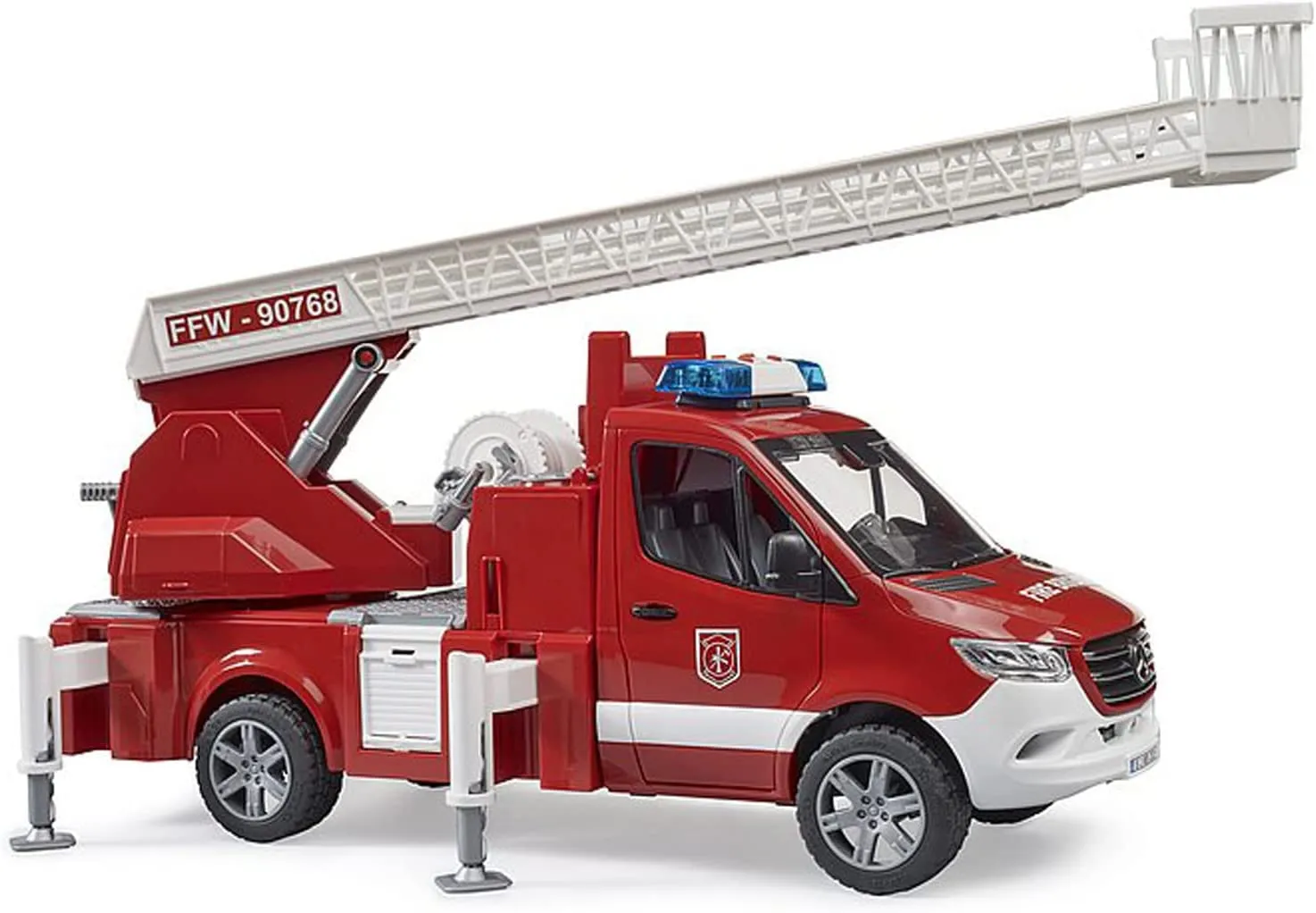 Bruder MB Sprinter Fire Engine w Ladder Water Pump & L/Smodule