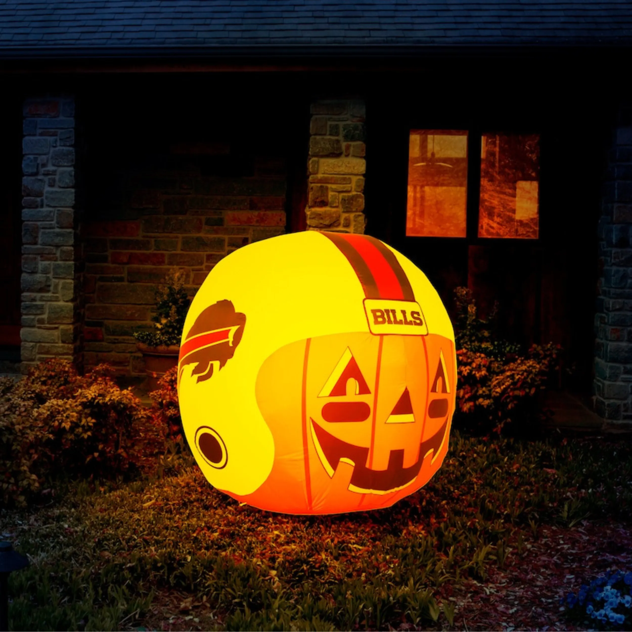 Buffalo Bills Light-Up Inflatable 4ft Pumpkin