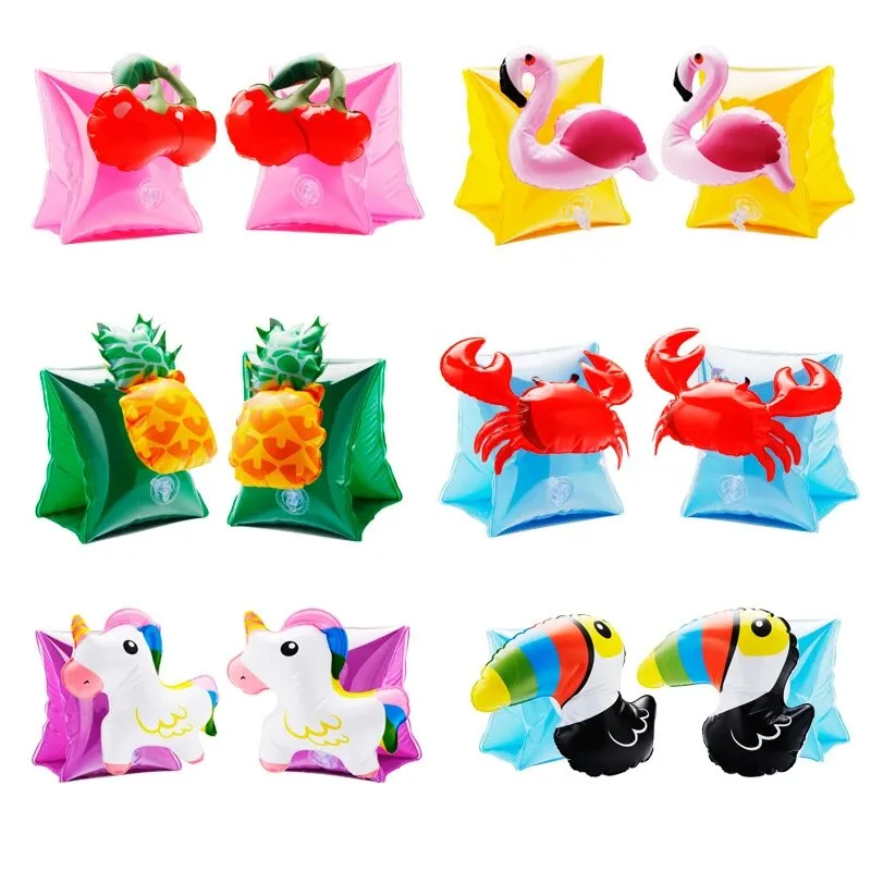 Child Cartoon Swim Pool Swimming Arm Ring Safety Training Beach unicorn Arm Circle Float Ring