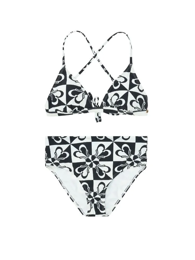 CHILLHANG Original Flower Print Bikini Set 2 Piece Swimsuit