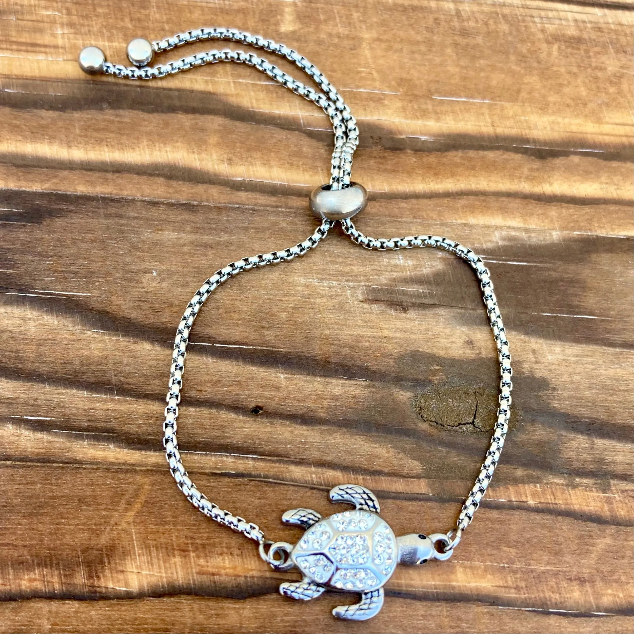 Crystal Sea Turtle - Bracelet - 2591B