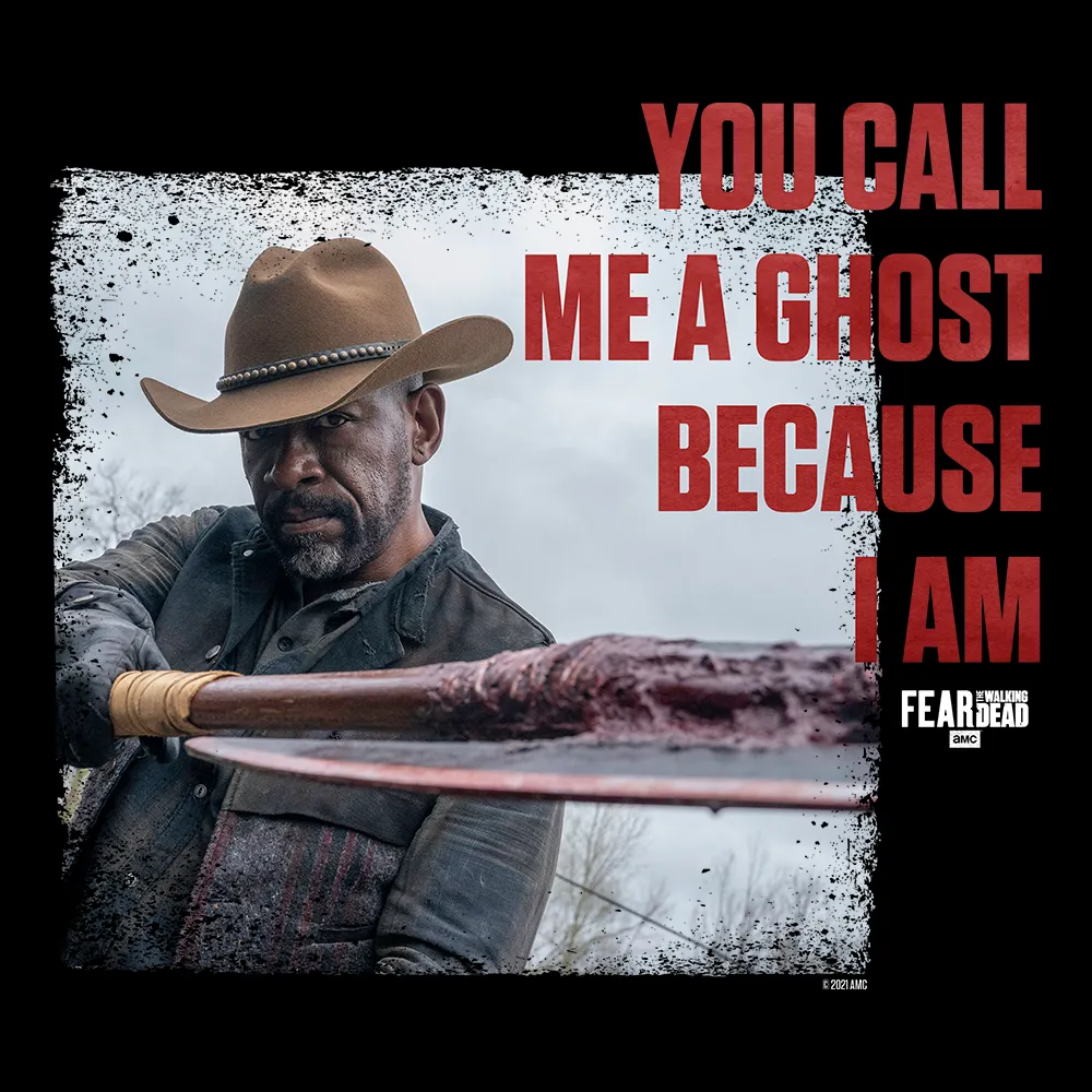 Fear The Walking Dead Morgan Call Me A Ghost Adult Short Sleeve T-Shirt