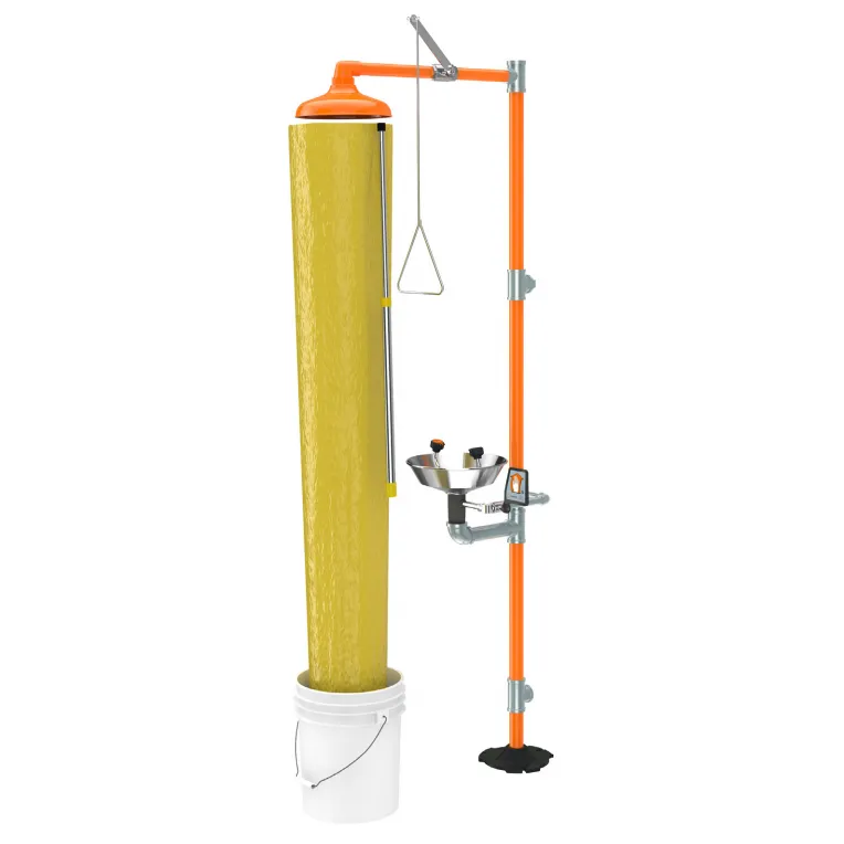 Guardian AP250-005 Emergency Shower Test Chute Kit with Pail