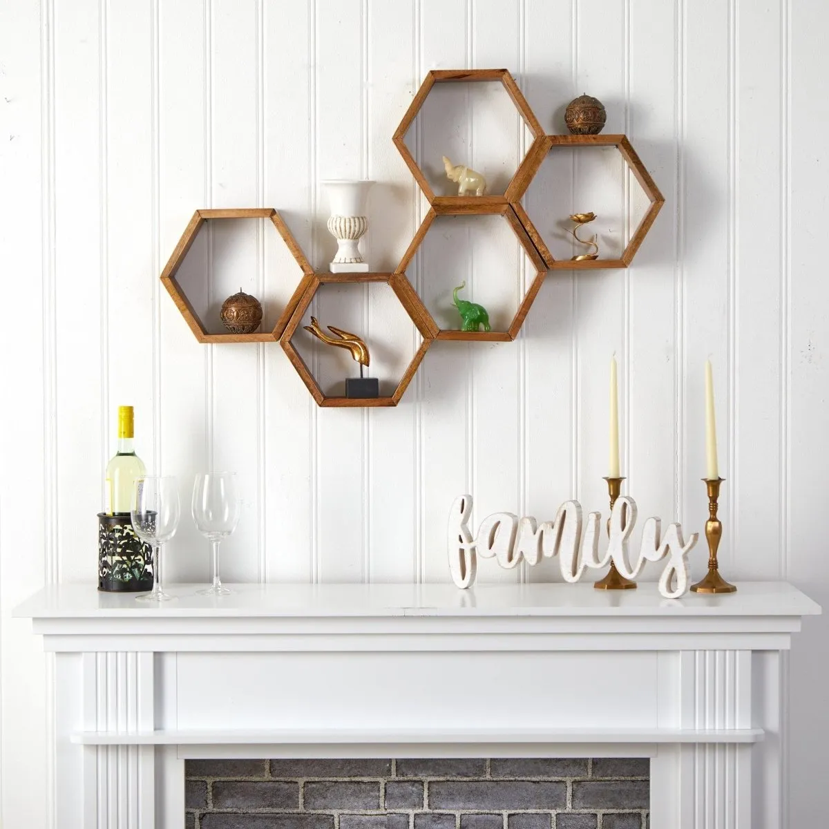 Honeycomb Floating Shelf for Plants: Modern & Functional Décor