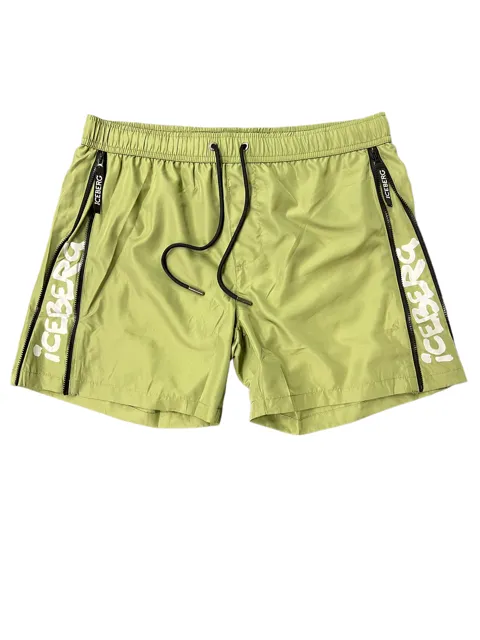 Iceberg Mixtape Swim Short (Military) - IICE3MBM06MIL