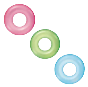 Inflatables and Floats Bestway 36" Frosted Neon Swim Ring, Age 10 