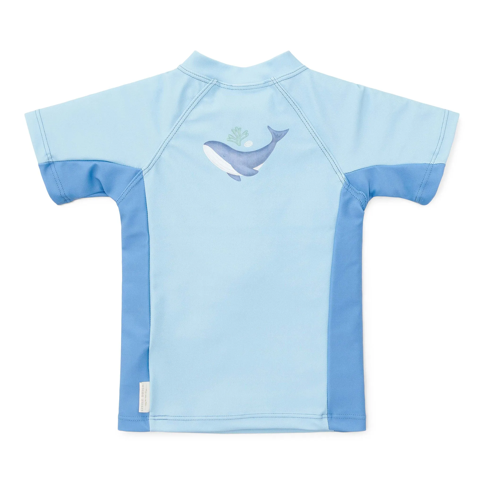 Little Dutch Short-Sleeve Rash Vest - Blue Whale