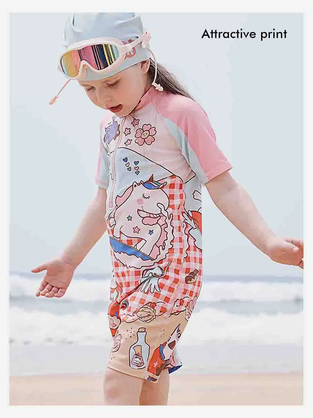 Little Surprise Box Checks Rabbit Swimwear for Kids and Toddlers WITH UPF 50 