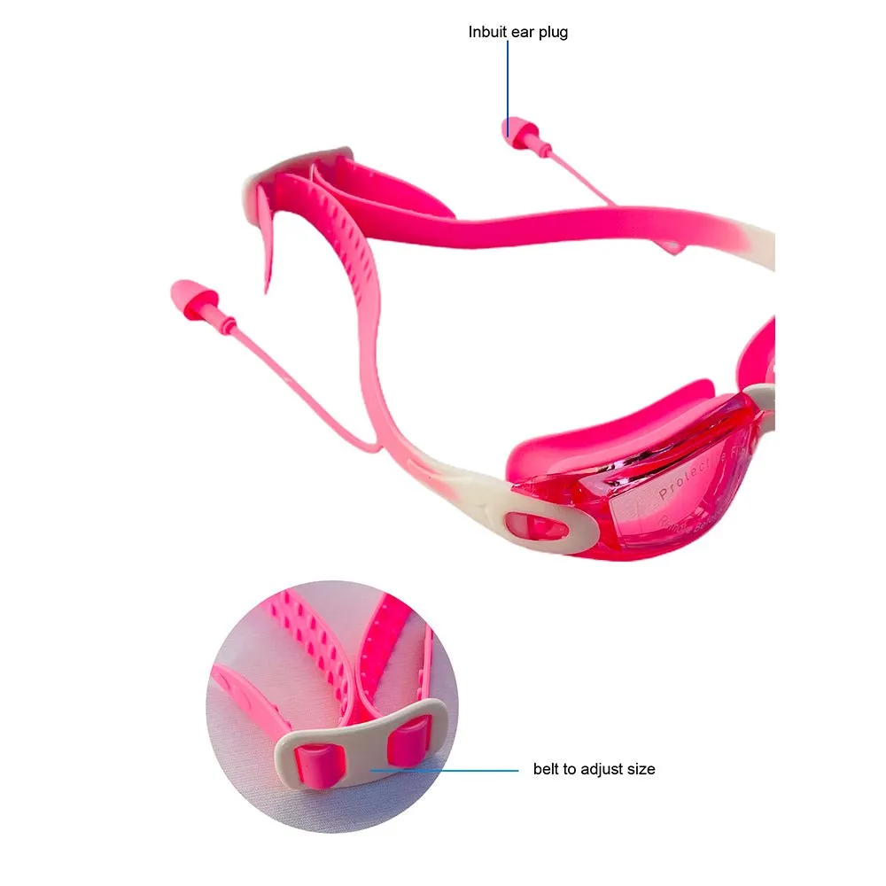 Little Surprise Box X Factor V protected Unisex Swimming Goggles with attached Ear Plugs for Teens