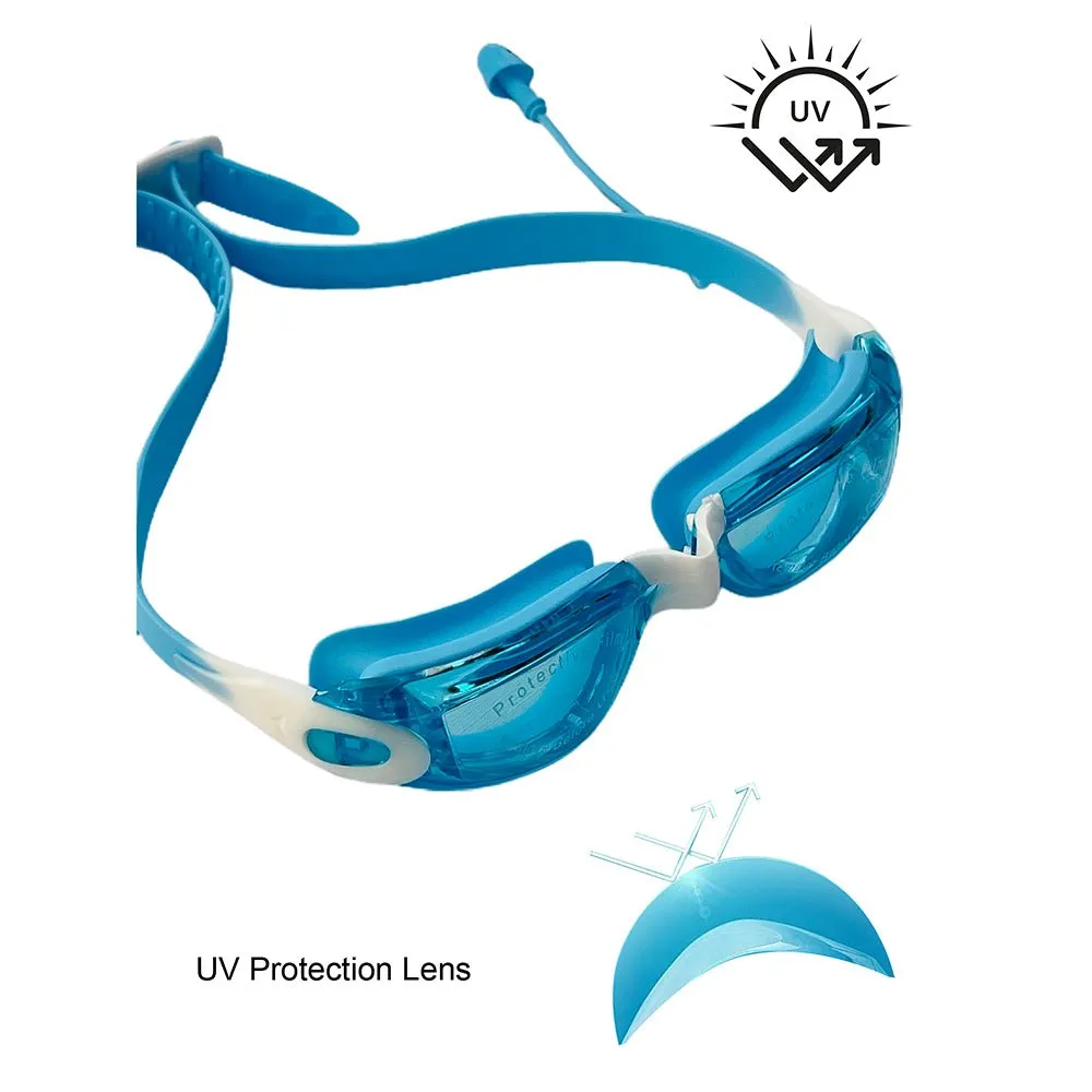 Little Surprise Box X Factor V protected Unisex Swimming Goggles with attached Ear Plugs for Teens