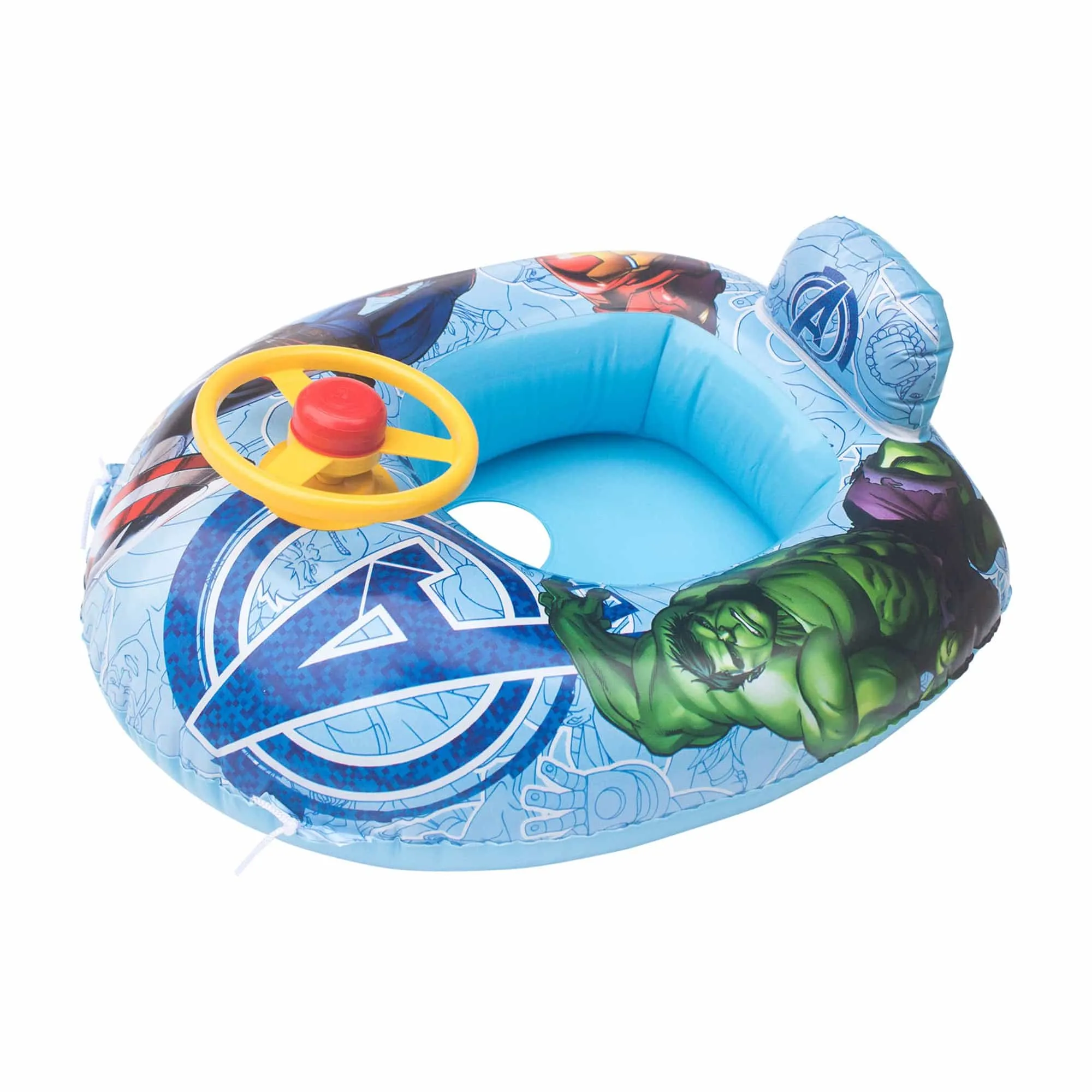 Marvel Avengers Inflatable Swim Boats for Kids, Beach Floaties for Summer Swim Party, Leakage Proof Valve Design || 3-8 Years