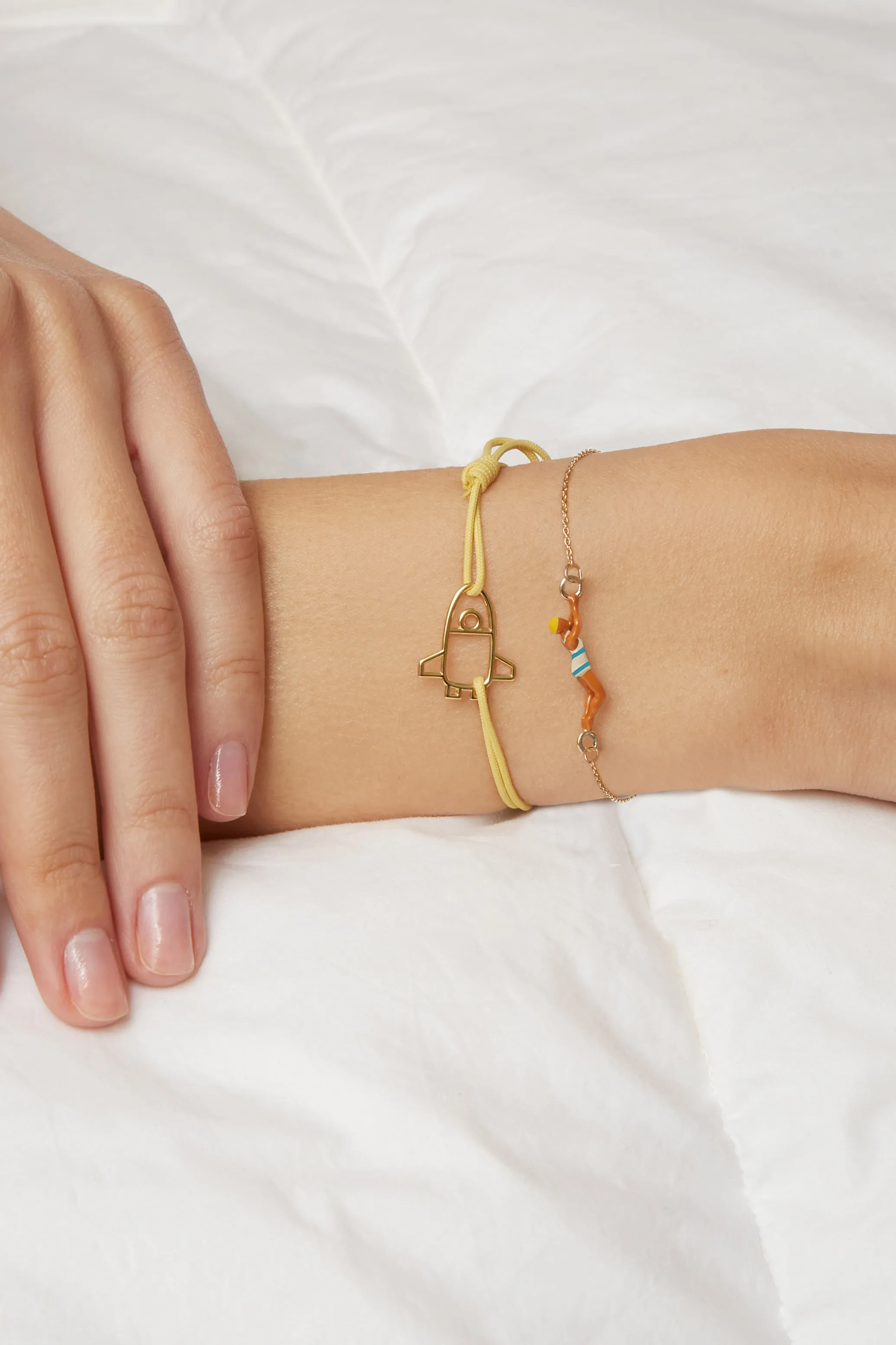 NADADORA RAYADA SKY BLUE BRACELET