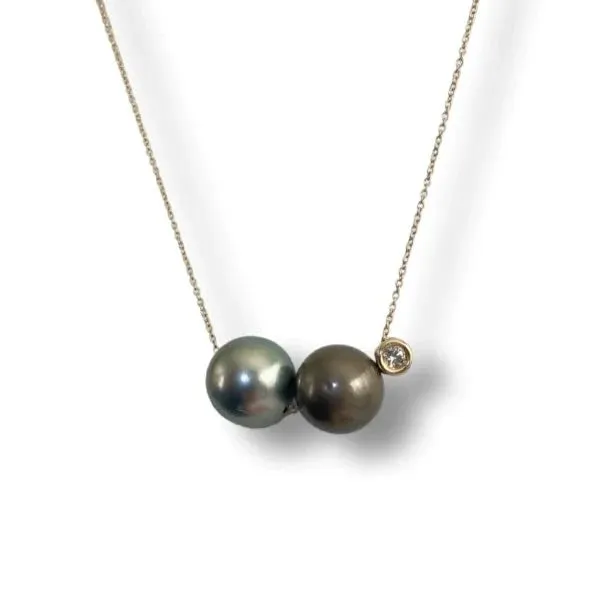 Paige Layne Black Tahitian South Sea Pearl Necklaces