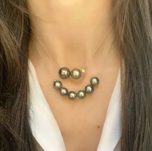 Paige Layne Black Tahitian South Sea Pearl Necklaces