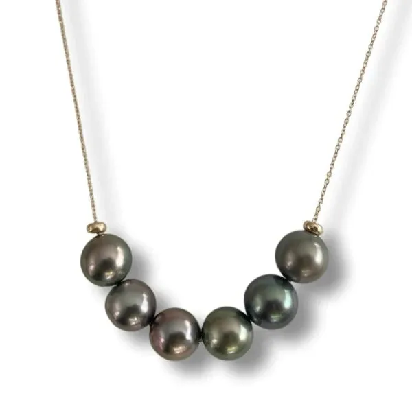 Paige Layne Black Tahitian South Sea Pearl Necklaces