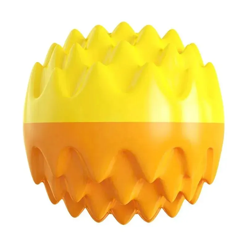 Pet Toy Ball Chewing, Teeth Grinding, Teeth Cleaning, Bite-Resistant Cat Toy, Chewing And Sounding Elastic Dog Toy Ball