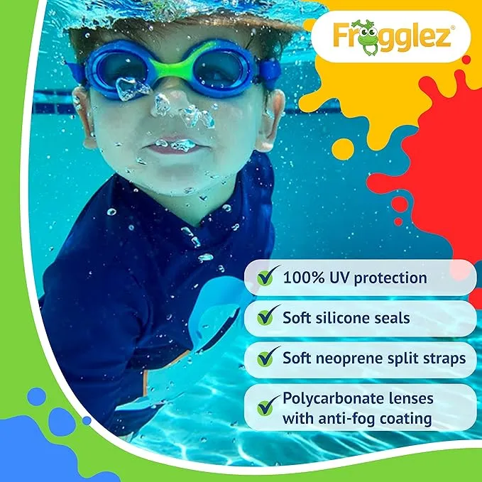 Pink Frogz Kids Swim Goggles