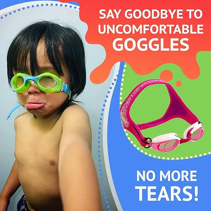 Pink Frogz Kids Swim Goggles