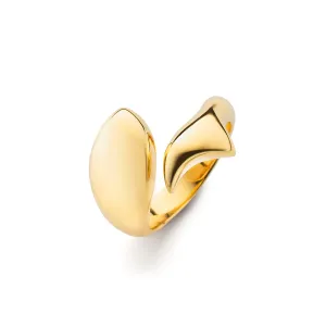 "Perseverance" Fish 18K Gold Ring