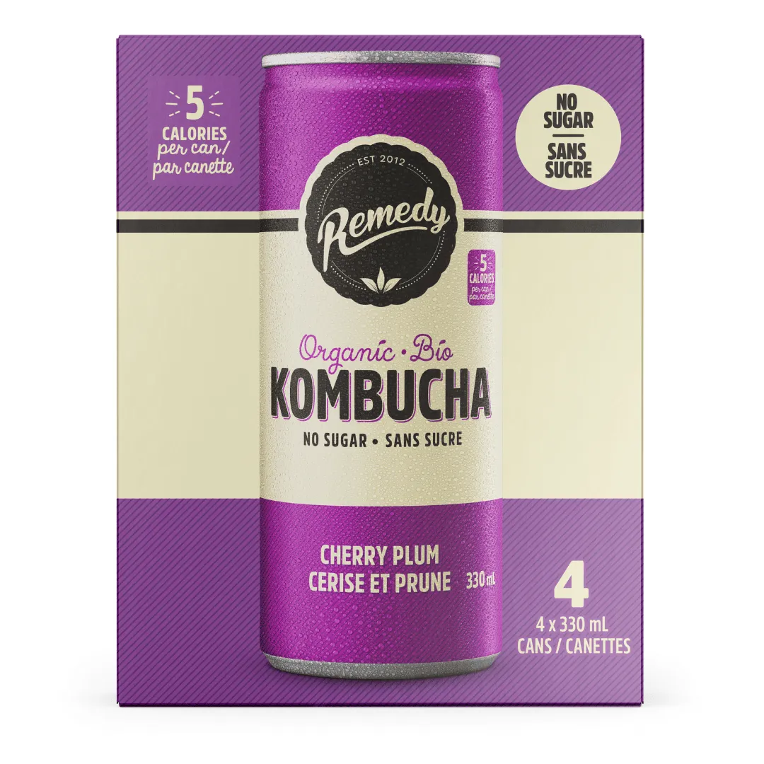 Remedy Kombucha - Cherry Plum (4x330ml)