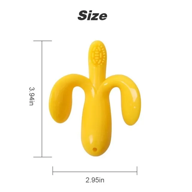 Safe BPA Free Banana Teething Ring