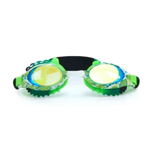 Sure! Heres an optimized title for the product:

Sea Snake Kids Swim Goggles - Green Serpent Design, Anti-Fog & UV Protection, Comfortable Fit