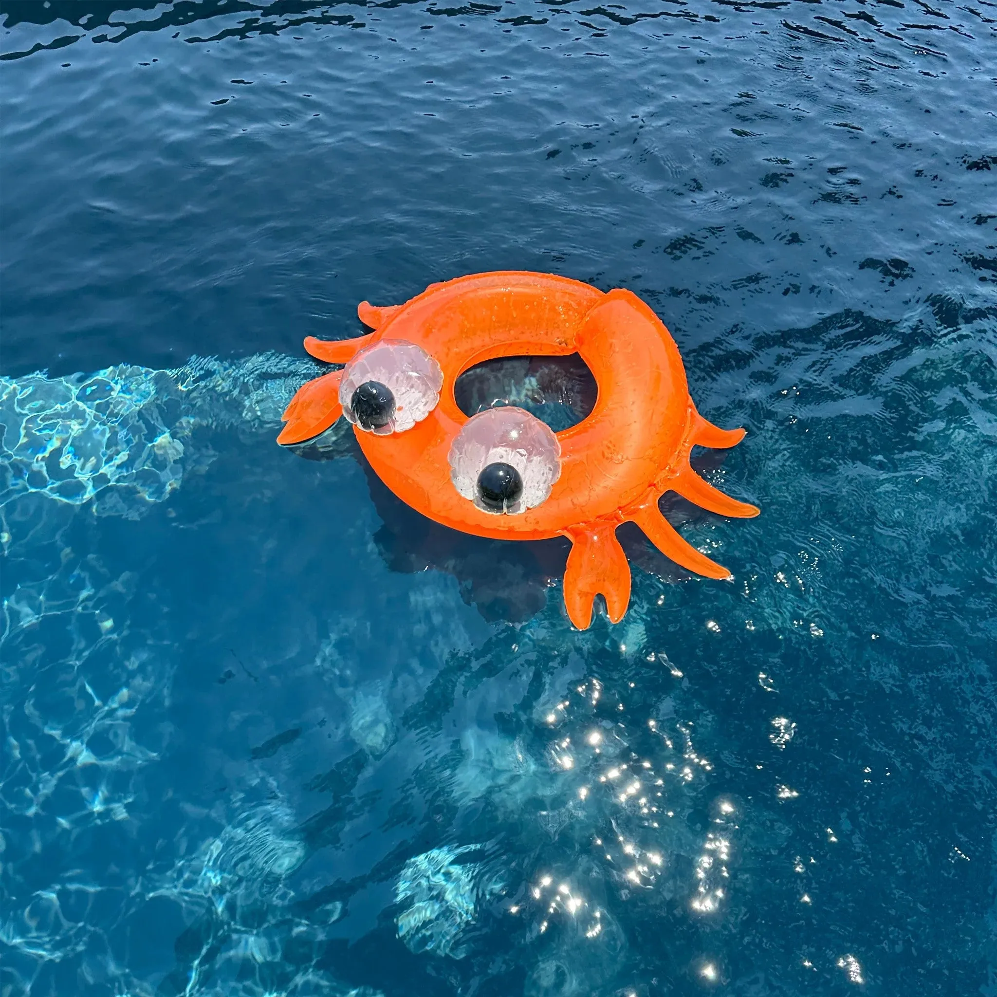 Sunnylife: Kiddy Pool Ring Sonny the Sea Creature Neon Orange