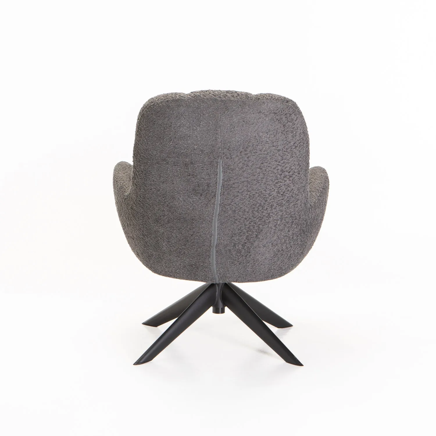 TEAGAN BOUCLÉ FABRIC SWIVEL CHAIR