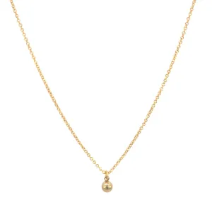 Tiny Gold Drop Necklace