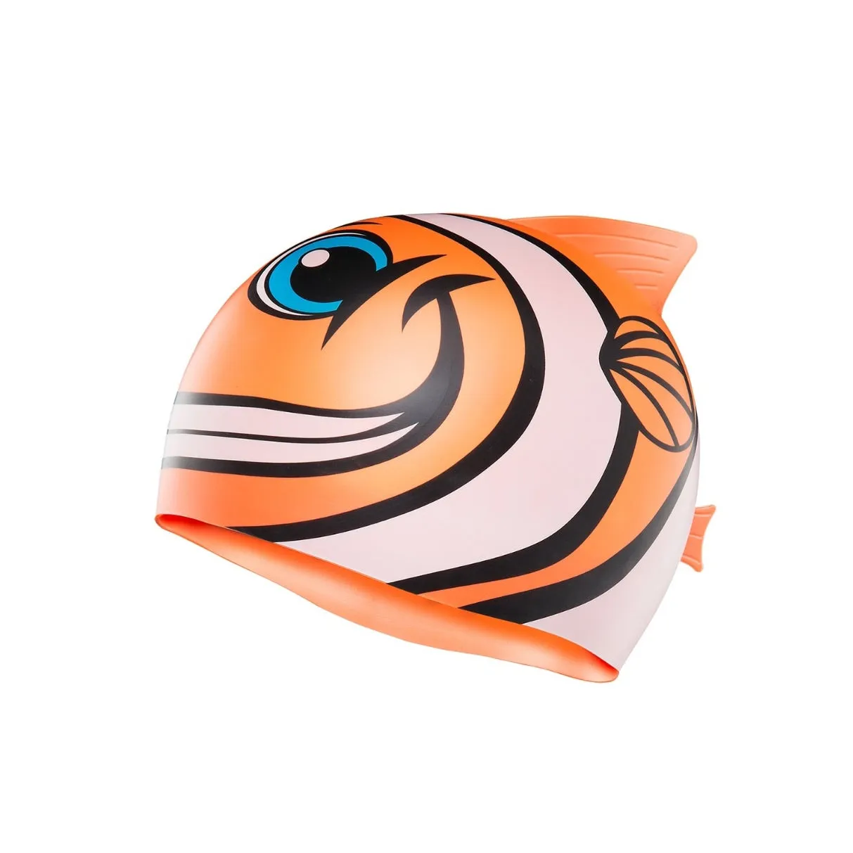 TYR  Charactyrs Happy Fish Silicone Kids’ Swim Cap