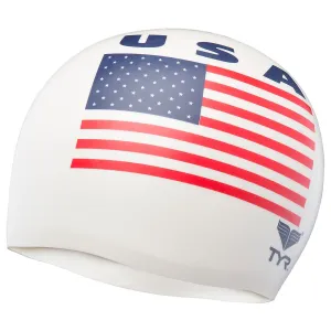 TYR USA Silicone Swim Cap