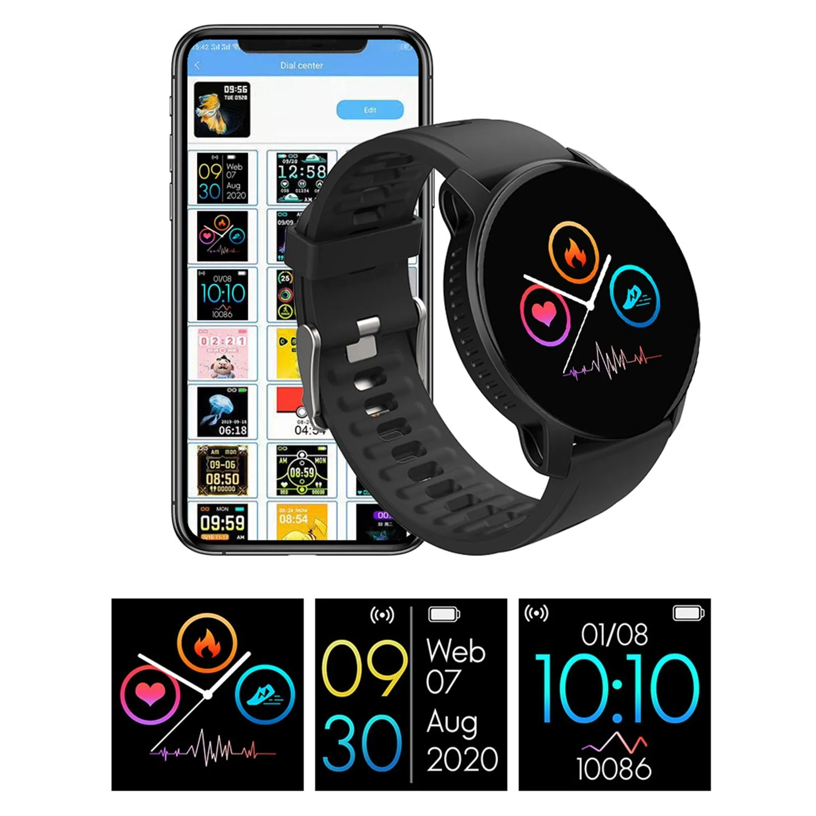 W9 Multi-functional Health Smart Watch (Android and IOS Compatible)