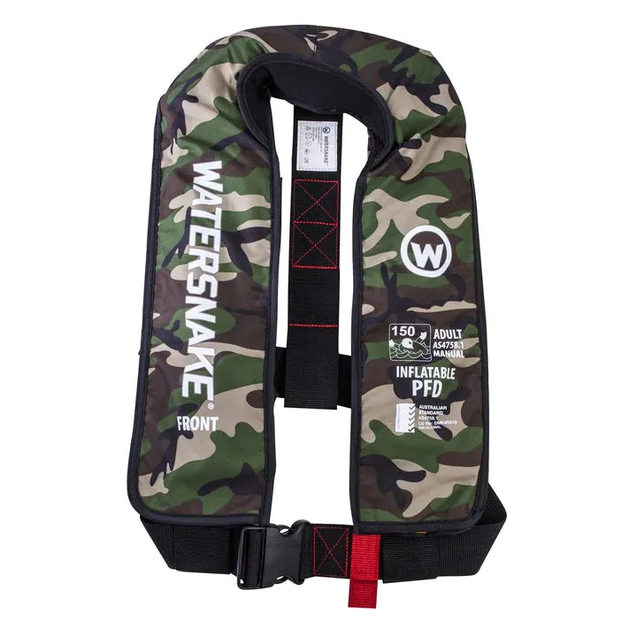 Watersnake Inflatable PFD Adult >40kg Camo