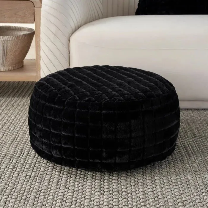 Waverly Pillows RD123 Black Pouf